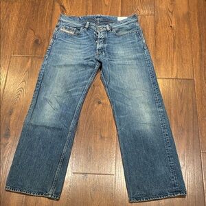 Diesel Men's Straight Blue Jeans